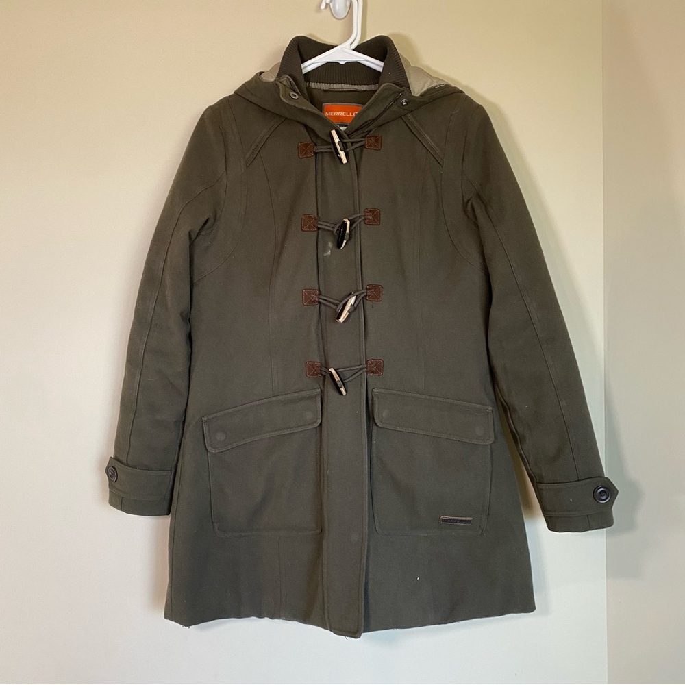 Merrell Olive Green Toggle Coat